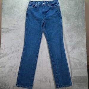 Wrangler Jean 936PWD Men 32x34, Tag 33x36 Cowboy Cut Slim Fit Blue 100% Cotton
